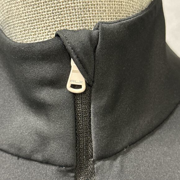 RLX Ralph Lauren Black Quarter Zip Performance Top Women’s Small TPC Sawgrass - Picture 3 of 12